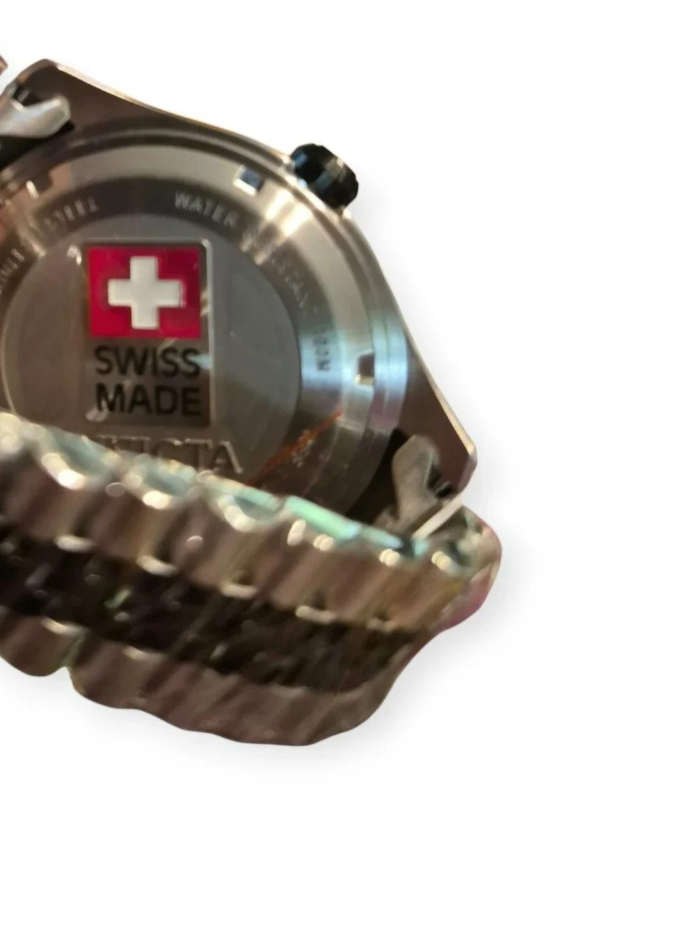 Invicta Pro Diver Swiss Made Black Quartz Dial Men's Stainless Steel Watch